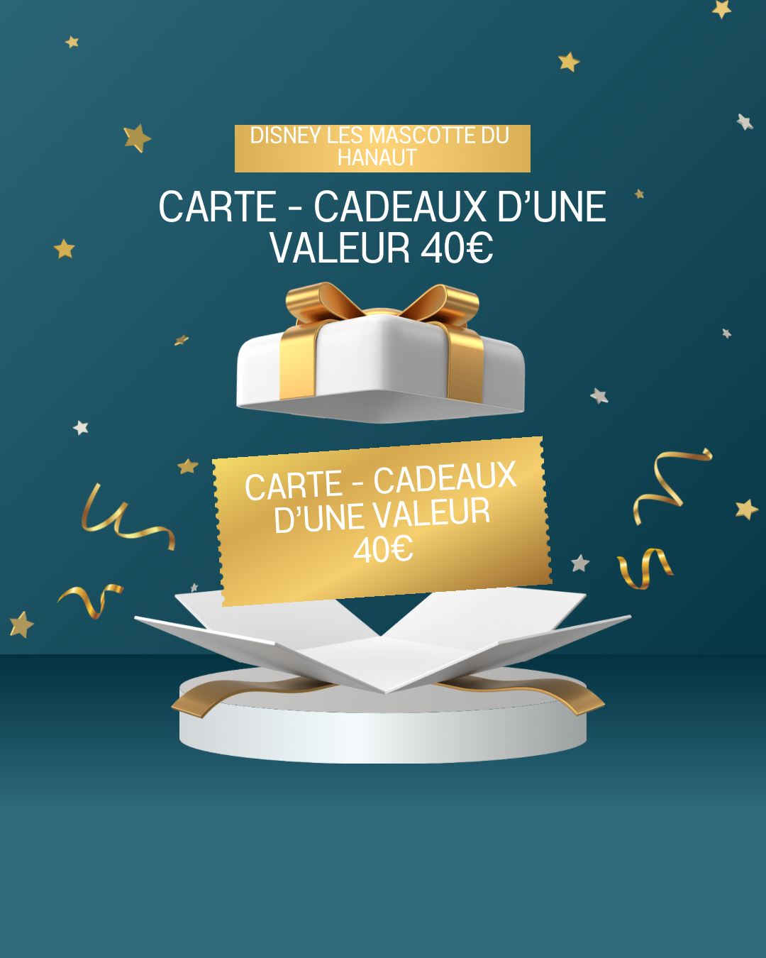 carte - cadeaux d'valeur de 40€
